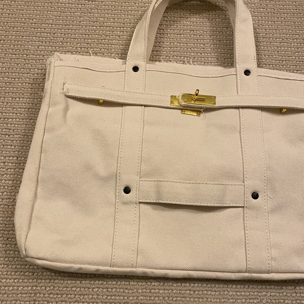 Beige “Boatkin" Canvas Tote Bag (Brand New!) - Picture 7 of 7